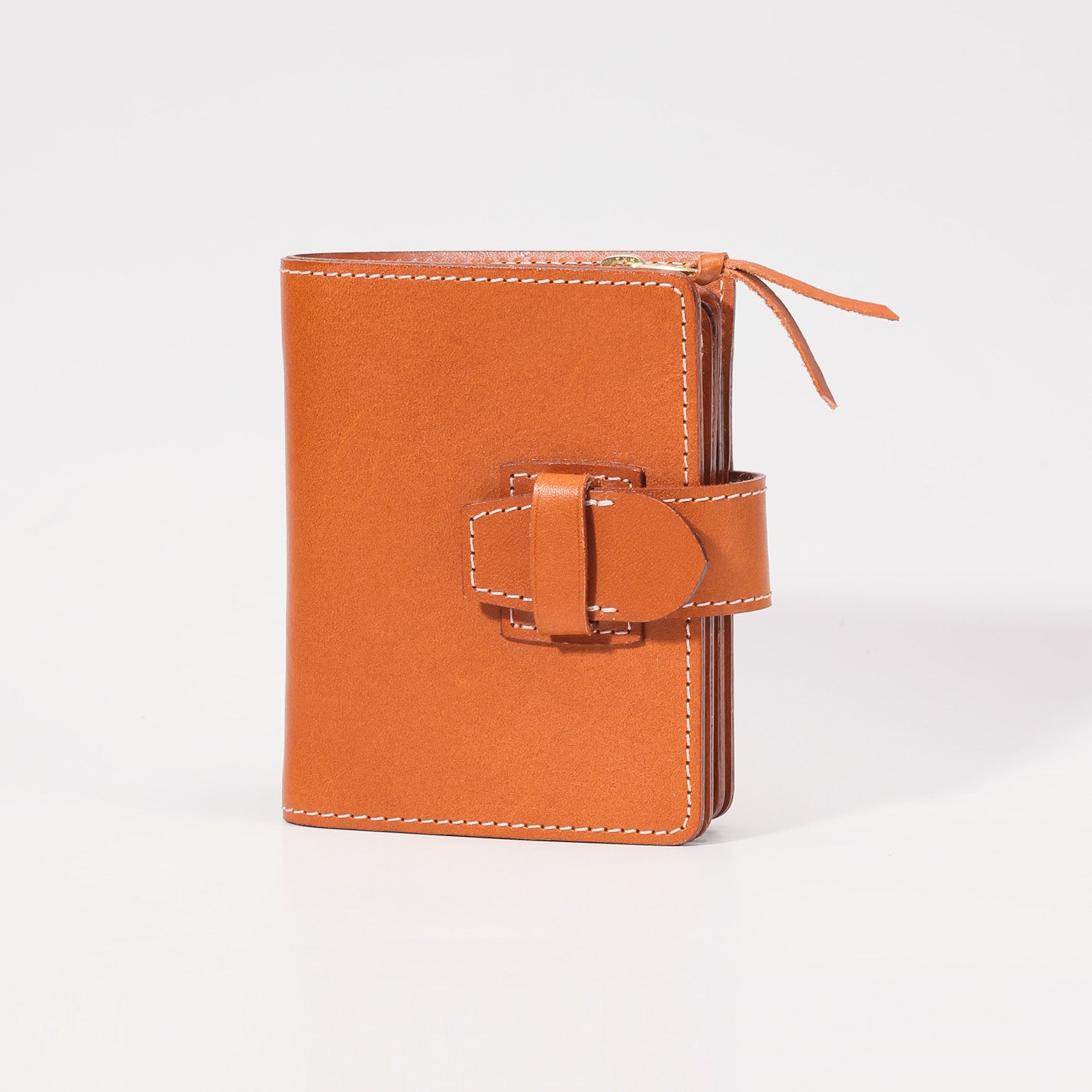 Tevalin Slim Genuine Leather Wallet with YKK Zipper and Coin Pocket